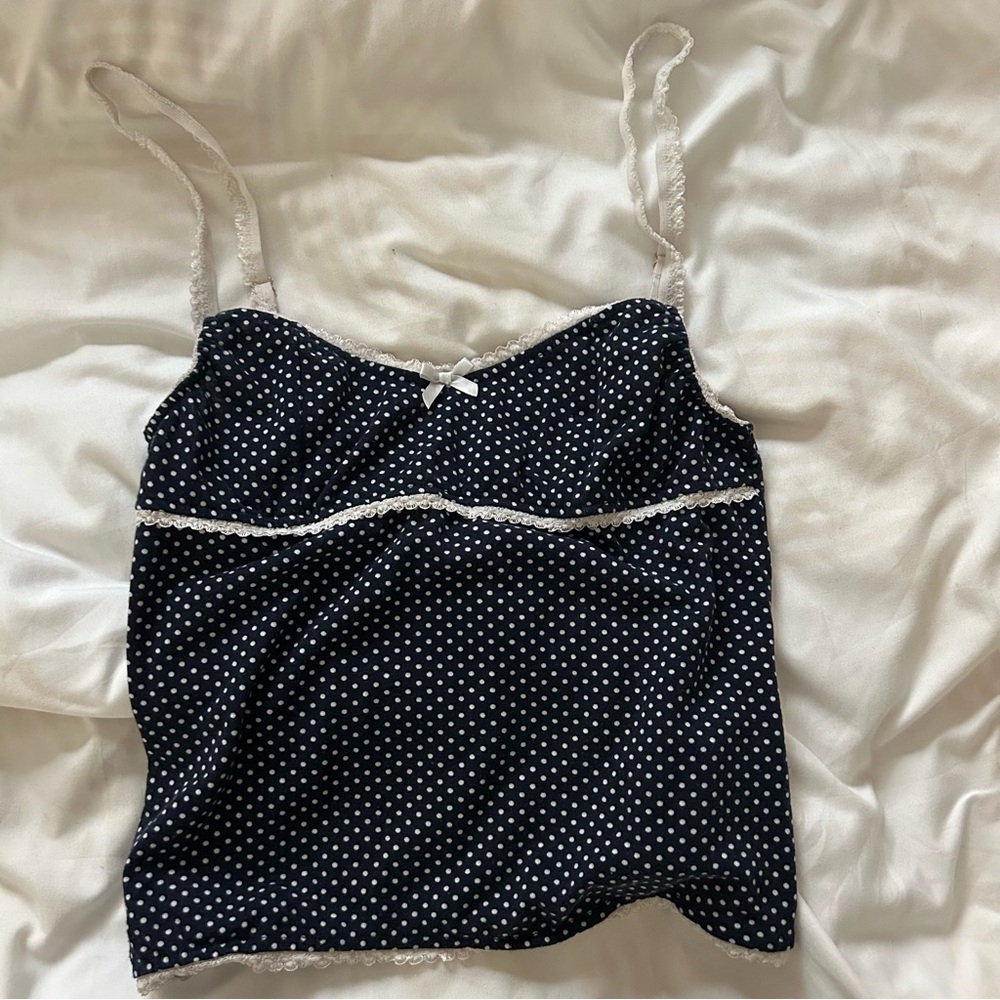 Edikted Kendall Tank Top Polka Dot